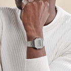 Casio Vintage Iconic A-168WEM-7EF Με Ασημί Μπρασελέ
