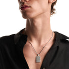 Ανδρικό Κολιέ Emporio Armani Eagle Logo EGS3362040 Ταυτότητα Ασημί