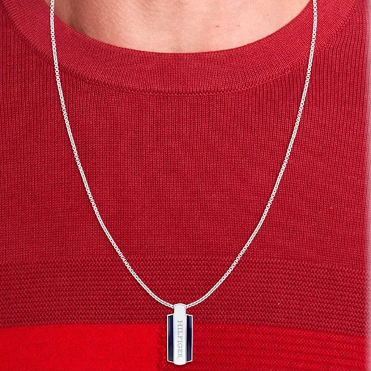 Ανδρικό Κολιέ Tommy Hilfiger με Ορθογώνιο Κρεμαστό 2790599