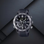 Ρολόι Edifice Casio ECB-40P-1AEF Με Μαύρο Λουράκι & Μαύρο Καντράν