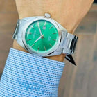 Ανδρικό Ρολόι Citizen BI5110-54X Με Ασημί Μπρασελέ & Πράσινο Καντράν