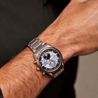 Ρολόι Citizen Eco-Drive Tsuki-yomi BY1010-81H με Ασημί Μπρασελέ