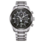 Ρολόι Citizen Eco-Drive Tsuki-yomi BY1018-80E με Ασημί Μπρασελέ