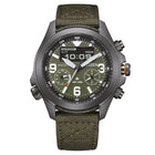 Ανδρικό Ρολόι Citizen Promaster Land Eco-Drive JV1005-02W Ψηφιακό-Αναλογικό με Πράσινο Nylon Λουράκι