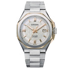 Ανδρικό Ρολόι Citizen Series 8 NB6084-50A με Ασημί Μπρασελέ & Λευκό Καντράν