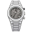 Ανδρικό Ρολόι D1 Milano Polychrono Sketch 40.5 mm D1-PHBJ13 Με Λευκό Μπρασελέ
