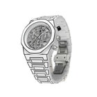 Ανδρικό Ρολόι D1 Milano Polychrono Sketch 40.5 mm D1-PHBJ13 Με Λευκό Μπρασελέ