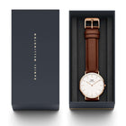 Ρολόι Daniel Wellington Classic St Mawes DW00100006 Με Καφέ Δερμάτινο Λουράκι