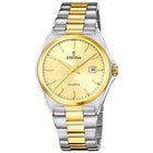 Ρολόι Festina Classics F20554/3 Με Ασημί-Χρυσό Μπρασελέ & Χρυσό Καντράν