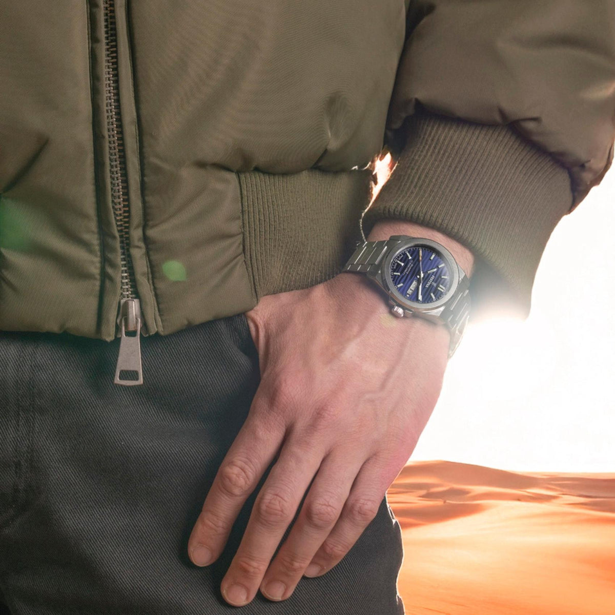 Ρολόι Festina Dune F20073/2 Με Ασημί Μπρασελέ & Μπλε Καντράν