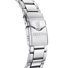 Καταδυτικό Ρολόι Festina F20663/2 Με Ασημί Μπρασελέ & Πράσινο Καντράν