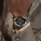 Ρολόι Guess Parker GW0627G1 με Ασημί Μπρασελέ
