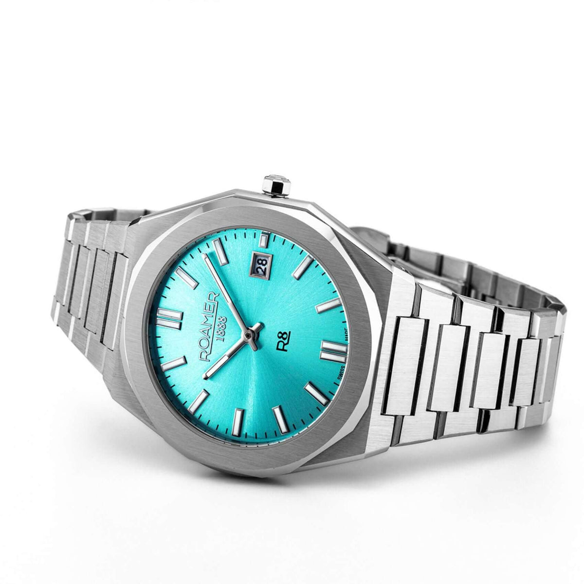 Ανδρικό Ρολόι Roamer R8 Gents 972980-41-05-20 Με Ασημί Μπρασελέ