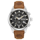 Ανδρικό Ρολόι Timberland Ashmont TDWGC0109301 με Ταμπά Δερμάτινο Λουράκι & Μαύρο Καντράν