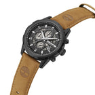 Ανδρικό Ρολόι Timberland Hampton Harbour TDWGC0109101 Χρονογράφος με Ταμπά Δερμάτινο Λουράκι & Μαύρο Καντράν