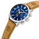 Ανδρικό Ρολόι Timberland Henniker II Chrono TDWGF0028702M Με Καφέ Λουράκι & Μπλε Καντράν