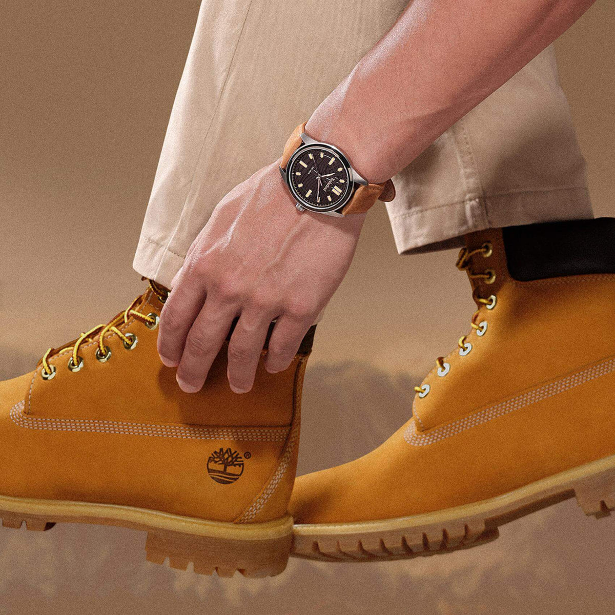 Ρολόι Timberland Northbridge TDWGB0041204 Με Ταμπά Δερμάτινο Λουράκι Και Μαύρο Καντράν