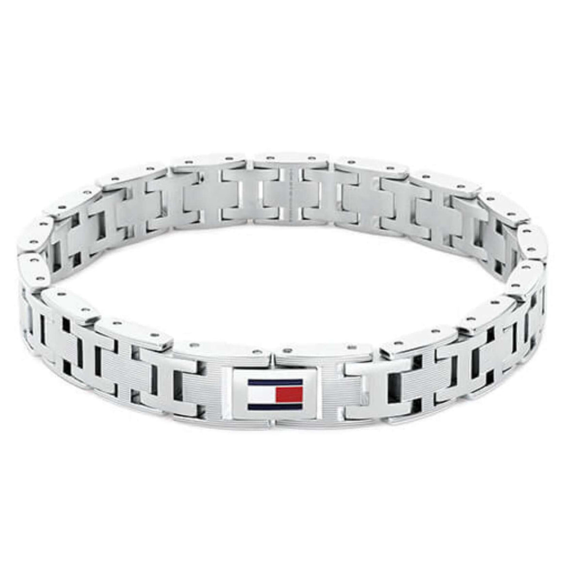 Ανδρικό βραχιόλι χειροπέδα Tommy Hilfiger 2790682 από ατσάλι σε ασημί χρώμα. Μήκος 20cm. 