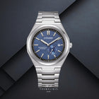 Ρολόι Citizen Super Titanium Zenshin NJ0180-80L με Ασημί Μπρασελέ & Μπλε Καντράν