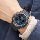 Ρολόι Χρονογράφος Casio G-Shock GA-100-1A2ER Με Μαύρο Καουτσούκ Λουράκι
