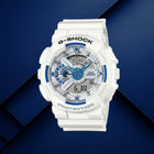 Ρολόι Χρονογράφος Casio G-Shock GA-110HDS-7AER Με Λευκό Καουτσούκ Λουράκι