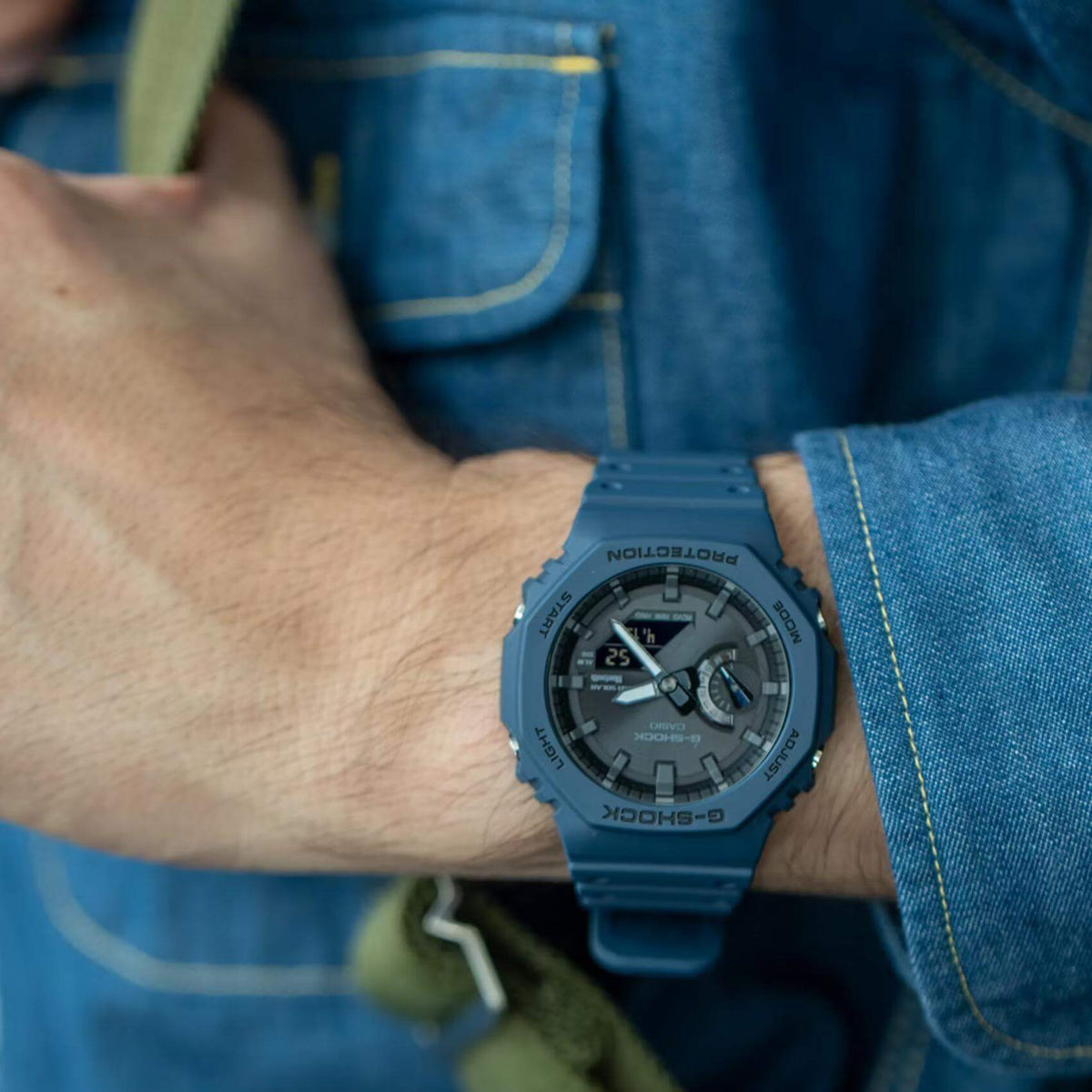 Ρολόι Casio G-Shock GA-B2100-2AER Solar Με Μπλε Καουτσούκ Λουράκι
