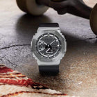 Ρολόι Χρονογράφος Casio G-Shock GM-2100-1AER Με Μαύρο Καουτσούκ Λουράκι