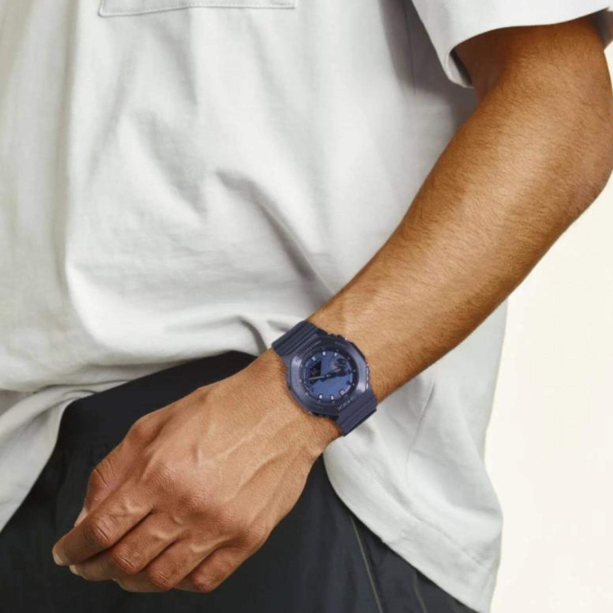 Ρολόι Χρονογράφος Casio G-Shock GM-2100N-2AER Με Μπλε Καουτσούκ Λουράκι