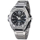 Casio Illuminator MWA-100HD-1AV Με Ασημί Μεταλλικό Μπρασελέ