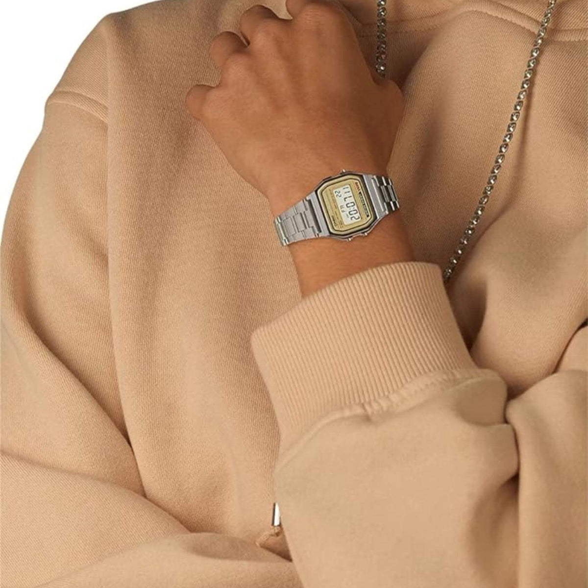Ρολόι Casio Vintage Iconic A-158WEA-9EF Με Ασημί Μπρασελέ