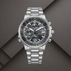 Καταδυτικό Ρολόι Citizen Promaster Sky AT8300-58E με Ασημί Μπρασελέ