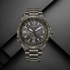Αυτόματο Ρολόι Citizen Promaster Mechanical GMT NB6045-51H Με Γκρι Μπρασελέ & Γκρι Καντράν