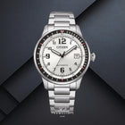 Ανδρικό Ρολόι Citizen NJ0190-51A Αυτόματο με Ασημί Μπρασελέ & Καντράν