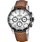 Ρολόι Festina F20561/1 Χρονογράφος Με Καφέ Δερμάτινο Λουράκι