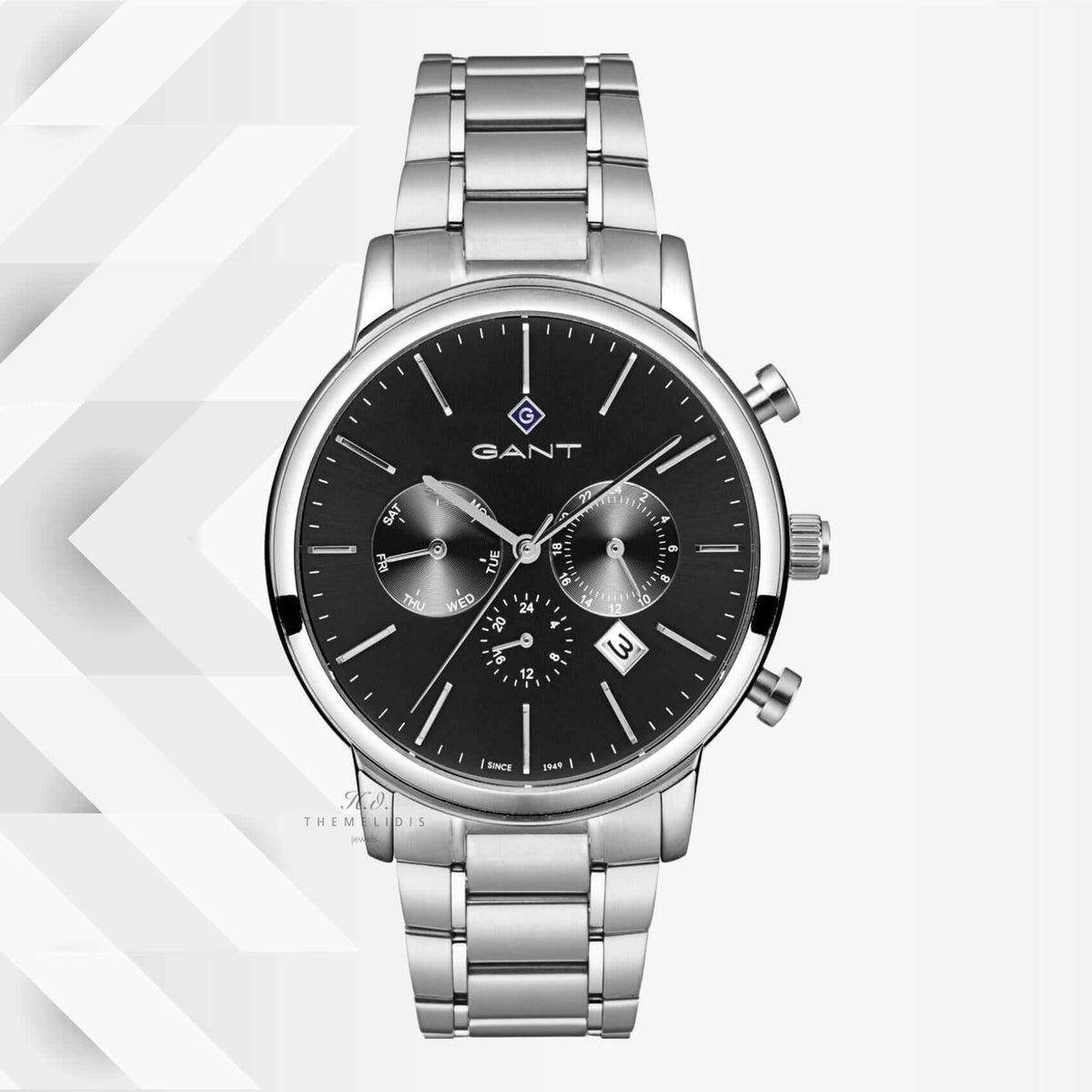 Ρολόι Gant Cleveland G132001 Χρονογράφος Με Ασημί Μπρασελέ