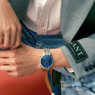 Ρολόι Gant Park Hill II G121021 Με Ασημί Μπρασελέ & Μπλε Καντράν