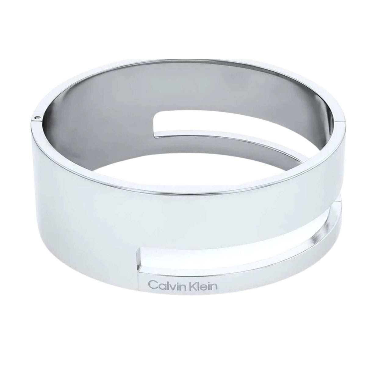 Γυναικείο βραχιόλι χειροπέδα Calvin Klein 35000674 ατσάλινη ασημί.