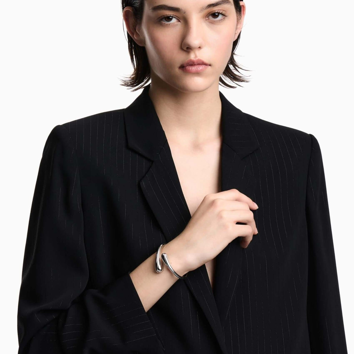 Βραχιόλι Emporio Armani Iconic Trend EGS3340040 Χειροπέδα Ασημί