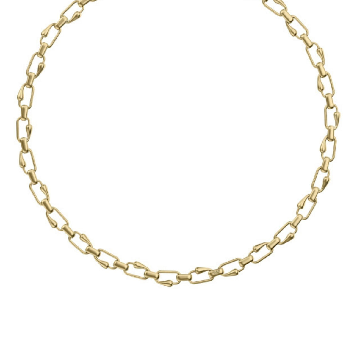 Γυναικεία αλυσίδα λαιμού Emporio Armani Iconic Trend EGS3390710 από ορείχαλκο σε χρυσό χρώμα