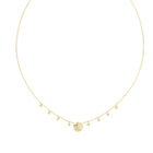 Κολιέ Guess Aurora JUBN06238JWYGT/U Χρυσό με Κρεμαστά Charms και Πέτρες