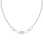 Κολιέ Karl Lagerfeld Crystals KLAYC14 Ασημί με Πέτρες