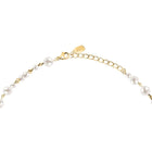 Κολιέ Karl Lagerfeld Pearl KLAYR17 Χρυσό με Λογότυπο, Πέρλες και Πέτρες