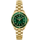 Γυναικείο Ρολόι Boss Sage Aqua 1502849 με Χρυσό Μπρασελέ & Πράσινο Καντράν