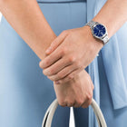 Γυναικείο Ρολόι Citizen Elegance EM0500-73L με Ασημί Μπρασελέ & Μπλε Καντράν