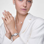 Ρολόι Daniel Wellington Ophelia Mini DW00100808 Με Ασημί Μπρασελέ & Λευκό Καντράν