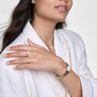 Ρολόι Daniel Wellington Ophelia Mini Gold DW00100803 Με Χρυσό Μπρασελέ