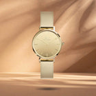 Ρολόι Daniel Wellington Petite Reflection Gold DW00100797 Με Χρυσό Μπρασελέ