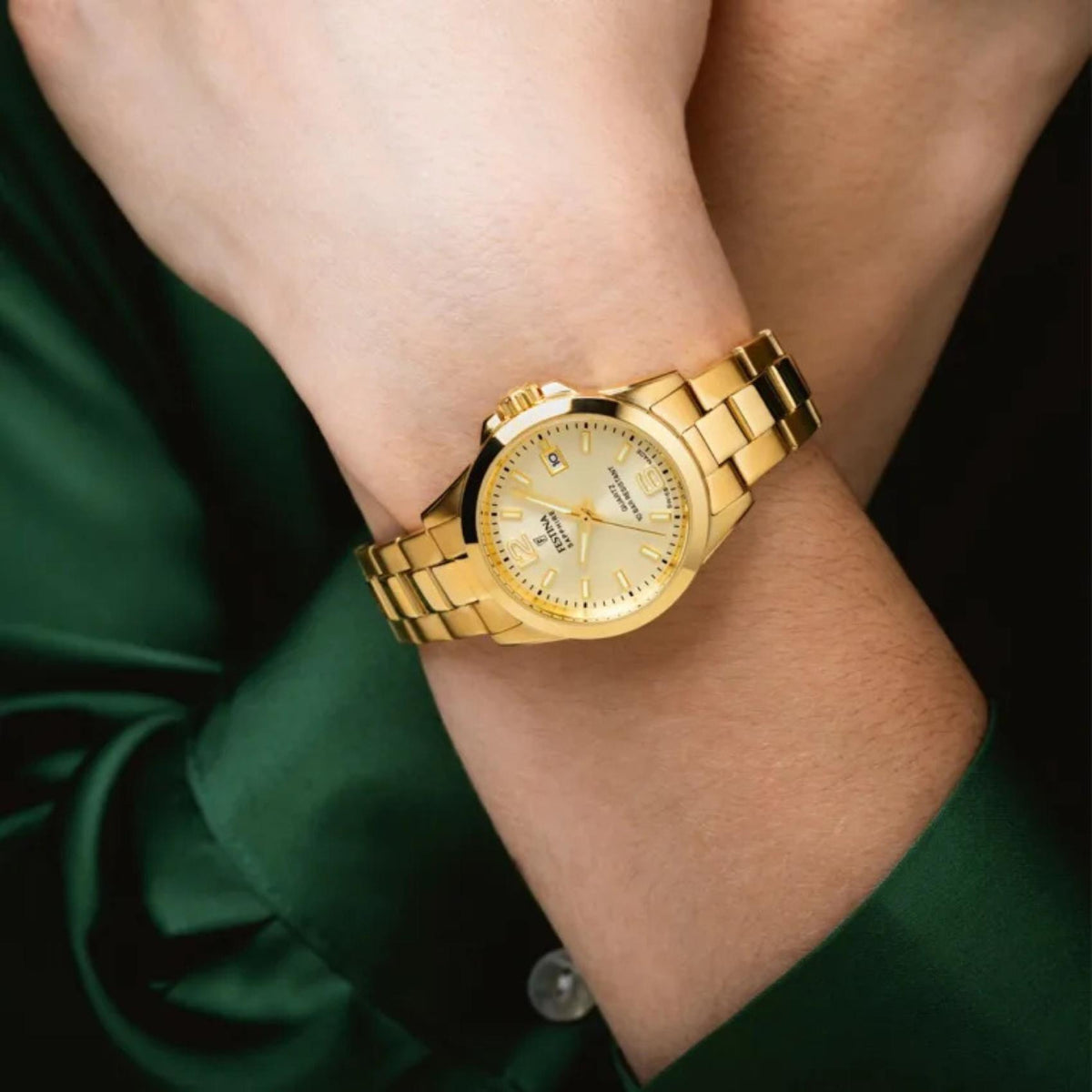 Ρολόι Festina Classics F20050/2 Με Χρυσό Μπρασελέ & Χρυσό Καντράν