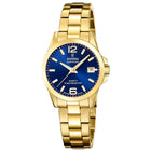 Γυναικείο Ρολόι Festina Classics F20050/3 Με Χρυσό Μπρασελέ & Μπλε Καντράν
