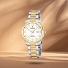 Ρολόι Festina Classics F20739/1 Με Ασημί-Χρυσό Μπρασελέ & Λευκό Καντράν